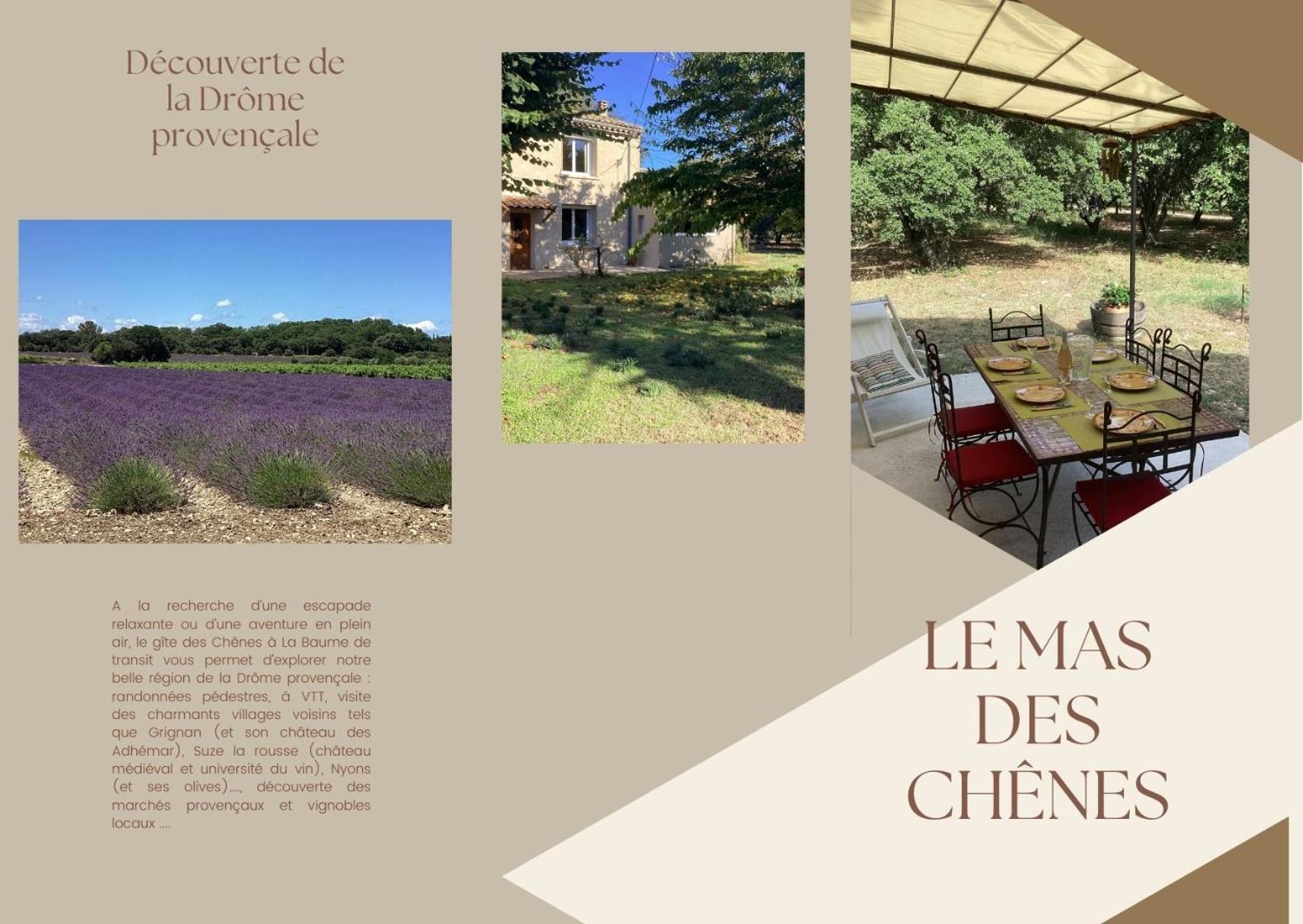 Villa Au Mas Des Chenes à La Baume-de-Transit Extérieur photo